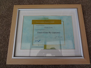 Kirstie Anne Towle, school certificate 2008